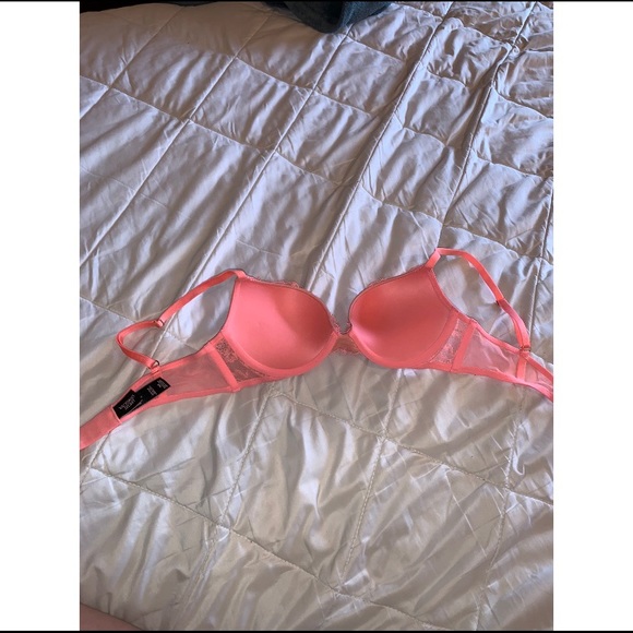 Bright coral Victoria secret bra - Picture 3 of 4